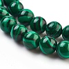 Synthetic Malachite Beads Strands TURQ-N006-8-3