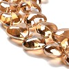 Electroplate Glass Beads Strands X-EGLA-B008-01A-PL03-2