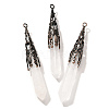 Natural Quartz Crystal Pointed Big Pendants G-P560-02R-01-1