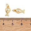 SHEGRACE Brass Clear Cubic Zirconia Charms XGRQ3P279-582G-3