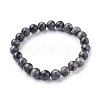 Natural Larvikite Beads Stretch Bracelets BJEW-F380-01-B14-6