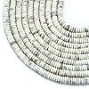 Frosted Natural Howlite Beads Strands G-K389-C17-01-3