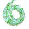 Synthetic Moonstone Beads Strands G-F142-8mm-05-2