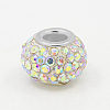 Resin Rhinestone European Beads MPDL-J018-21P-2