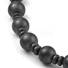 Synthetic Non-Magnetic Hematite Beaded Bracelets BJEW-E084-09-2