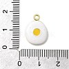 Food Theme Alloy Enamel Pendants FIND-C075-10A-G-3