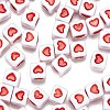 Opaque White Acrylic European Beads OPDL-FS0001-02A-4