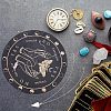 CREATCABIN DIY Moth Pattern Pendulum Board Dowsing Divination Making Kit DIY-CN0002-39-5