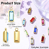 12Pcs 12 Colors Real 14K Gold Plated 304 Stainless Steel Charms STAS-CJ0002-57-2