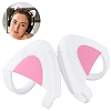 1 Pair Silicone Cat Ear Headphones Decorations DIY-CP0013-62A-1