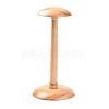 Wooden Dome Shaped Stem Hat Rack AJEW-I051-01B-01-1