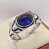 316L Surgical Stainless Steel and Synthetic Gemstone Finger Rings for Men FS-WG3E90C-07-1