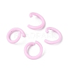 Spray Painted Iron Open Jump Rings IFIN-T017-04B-24-1