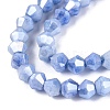 Anti-Tarnish Electroplate Bicone Glass Beads Strands EGLA-T021-4mm-16-15-4