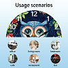 MDF Printed Wall Clock HJEW-WH0058-032-3