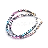 Electroplated Non-magnetic Synthetic Hematite Beads Strands G-L562-09C-3