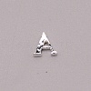 Letter A~Z Alloy Rhinestone Cabochons MRMJ-WH0072-92A-3
