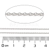 Anti-Tarnish Rhodium Plated 925 Sterling Silver Cable Chains STER-E072-02P-02-2