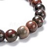Natural Polychrome Jasper/Picasso Stone/Picasso Jasper Stretch Beaded Bracelets G-A185-01R-3