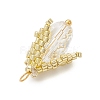 Glass Seed Beaded Bud Pendants PALLOY-MZ01096-01-4