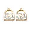 Alloy Enamel Pendants ENAM-F144-12C-2