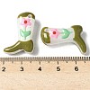 Painted Glass Beads Enamel Beads X1-BLOW-D300-01G-3