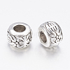 Antique Silver Rondelle Beads X-AB793-2