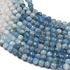Gradient Color Natural Devil Blue Aquamarine Beads Strands G-NH0072-B01-5mm-3