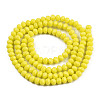 Opaque Solid Color Glass Beads Strands EGLA-A034-P4mm-D26-3