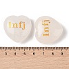 Natural Quartz Crystal Heart Engraving MBTI Figurines Statues for Home Office Desk Decorations G-K353-05C-3