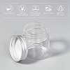 Mini Glass Bottles with Aluminum Cap Screw Top Lids CON-BC0006-07-6