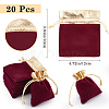 Rectangle Velvet Jewelry Pouches Bags TP-BBC0001-09B-02-2