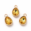 Faceted Glass Rhinestone Pendants GLAA-I051-A17-2