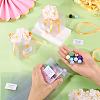 Clear PVC Candy Gift Packaging Boxes with Ribbon & Artificial Flower CON-TAC0001-20D-8