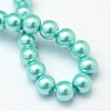 Baking Paint Pearlized Glass Pearl Round Bead Strands HY-Q003-10mm-65-4
