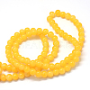 Baking Paint Imitation Jade Glass Round Bead Strands X-DGLA-Q021-10mm-30-3