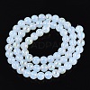 Electroplate Imitation Jade Glass Beads Strands EGLA-Q132-6MM-01B-02-2