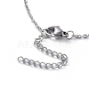 304 Stainless Steel Chain Necklaces NJEW-G335-16P-4