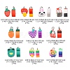 20Pcs 10 Style Handmade Polymer Clay Charms CLAY-YW0001-75-3