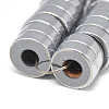 Electroplate Non-magnetic Synthetic Hematite Beads Strands G-T061-10A-3