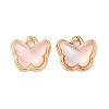 Rack Plating Alloy Glass Charms FIND-Q099-07G-03-1