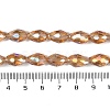 Transparent Electroplate Glass Beads Strands EGLA-N013-T4mm-B21-4