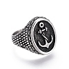 304 Stainless Steel Signet Rings for Men RJEW-O032-10AS-2