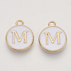 Golden Plated Alloy Charms X-ENAM-S118-01M-1