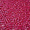 Baking Paint Pearlized Glass Seed Beads SEED-T008-03O-3