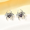 925 Sterling Silver Micro Pave Cubic Zirconia Stud Earrings EJEW-Z133-01AS-1