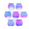 Two Tone Transparent Spray Painted Glass Beads GLAA-T022-22-C03-1