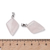 Natural Rose Quartz Pendants G-C110-05A-P-3