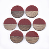 Resin & Walnut Wood Pendants RESI-S358-02B-12-1