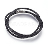 Leather Braided Cord Wrap Bracelets/Necklaces BJEW-JB03919-01-1